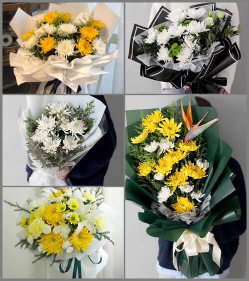广东肇庆市鼎湖区凤凰镇高鹤村白事花束代送